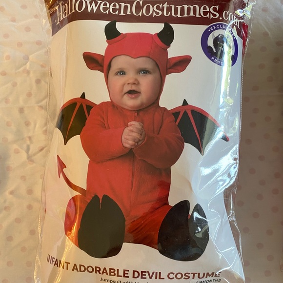 Infant Adorable Devil Costume Halloween Unisex - Picture 2 of 2